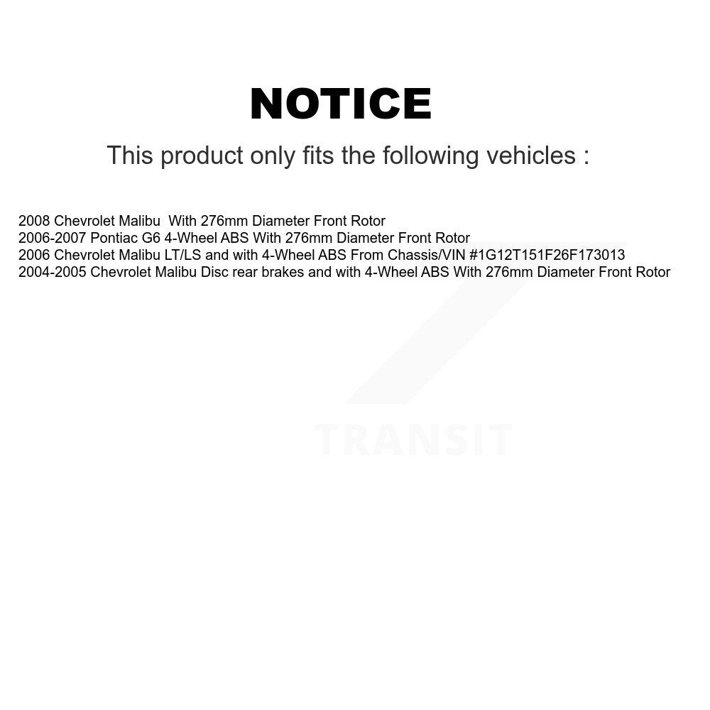 [Avant] Kit d'ensemble roulement de roue et moyeu pour Chevrolet Malibu Pontiac G6 KBB-104030