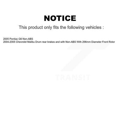 [Avant] Kit d'ensemble roulement de roue et moyeu pour Chevrolet Malibu Pontiac G6 KBB-104031