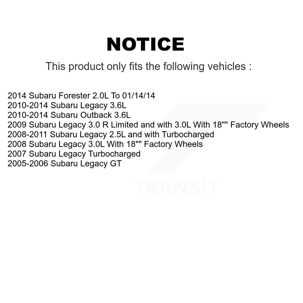 [Avant] Kit d'ensemble roulement de roue et moyeu pour Subaru Outback Legacy Forester KBB-104044