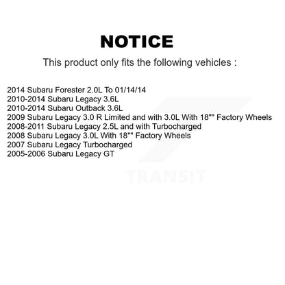 [Avant] Kit d'ensemble roulement de roue et moyeu pour Subaru Outback Legacy Forester KBB-104044