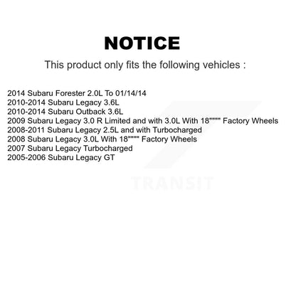 [Avant] Kit d'ensemble roulement de roue et moyeu pour Subaru Outback Legacy Forester KBB-104044