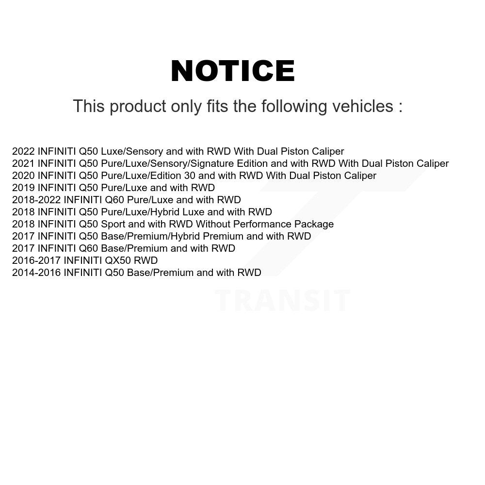 [Avant] Kit d'ensemble roulement de roue et moyeu pour INFINITI Q50 QX50 Q60 KBB-104203