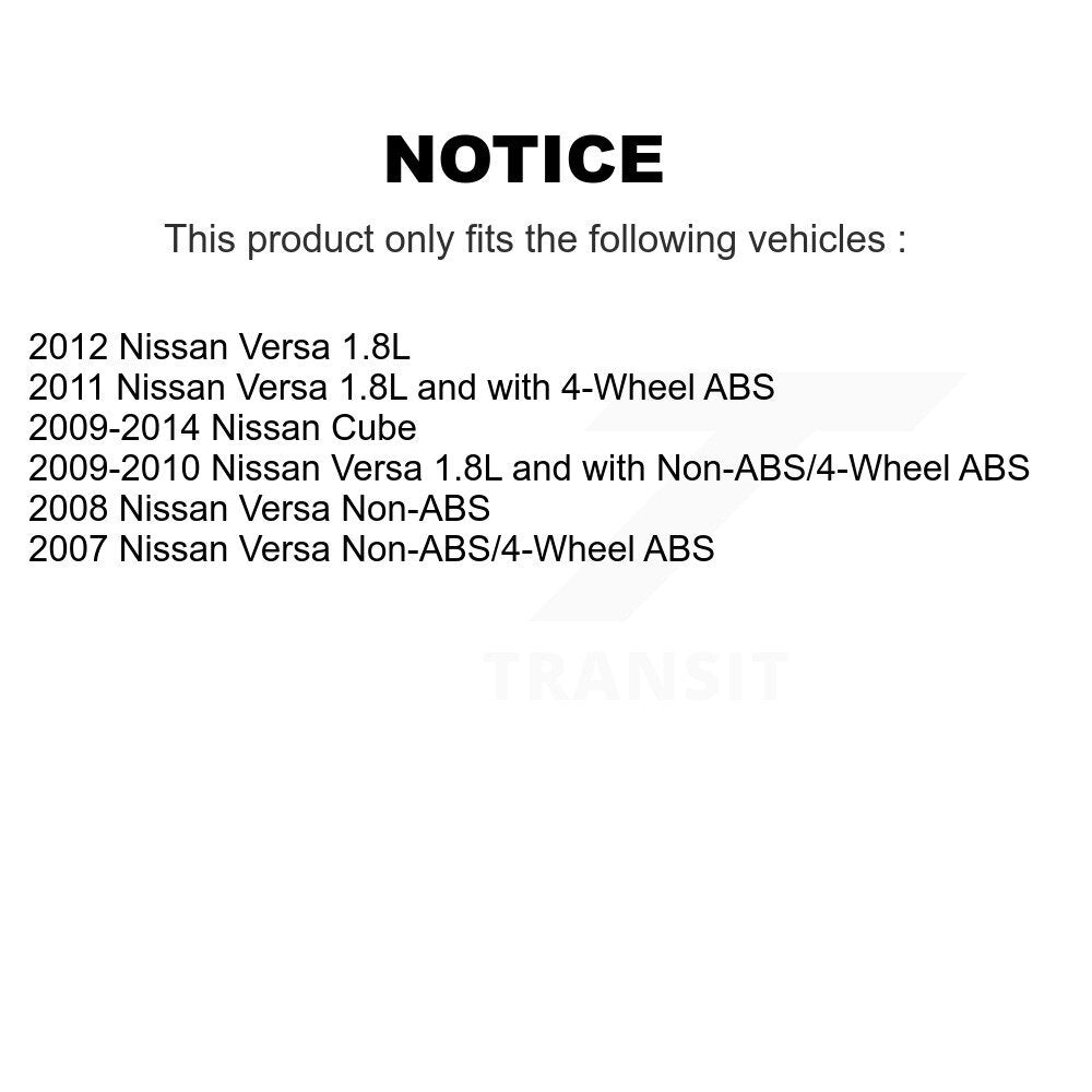 [Avant] Kit d'ensemble roulement de roue et moyeu pour Nissan Versa KBB-104239