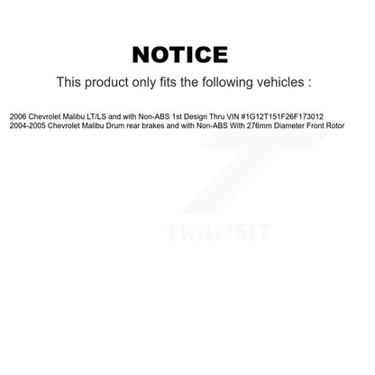 [Avant] Kit d'ensemble roulement de roue et moyeu pour Chevrolet Malibu KBB-104513
