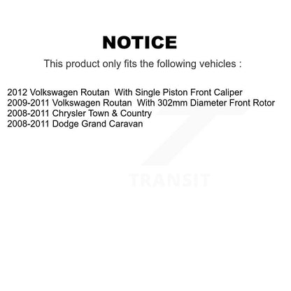 [Avant] Kit d'ensemble roulement de roue et moyeu pour Chrysler Town & Country Dodge Grand Caravan Volkswagen Routan KBB-104602
