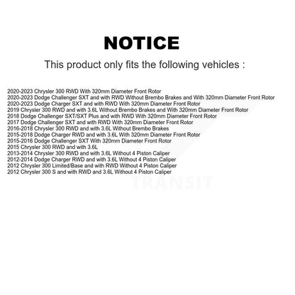 [Avant] Kit d'ensemble roulement de roue et moyeu pour Dodge Charger Challenger Chrysler 300 KBB-104679