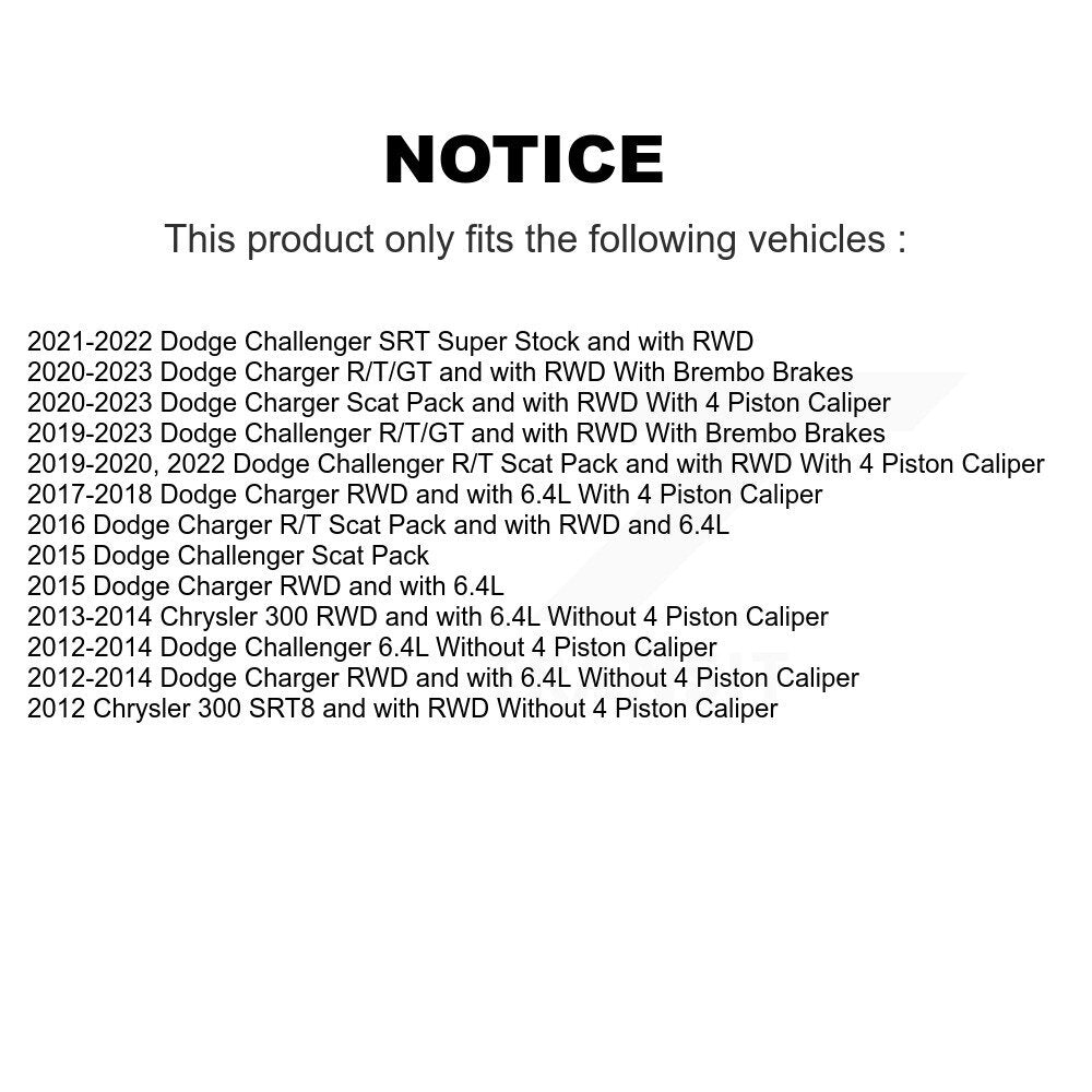 [Avant] Kit d'ensemble roulement de roue et moyeu pour Dodge Charger Challenger Chrysler 300 KBB-104681