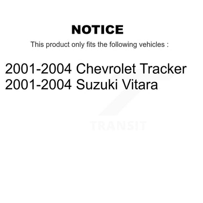 [Avant] Kit d'ensemble roulement de roue et moyeu pour 2001-2004 Chevrolet Tracker Suzuki Vitara KBB-105010