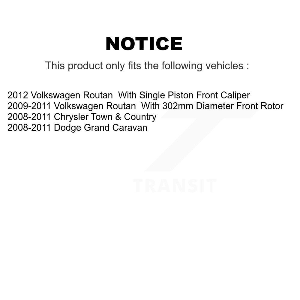 [Avant] Kit d'ensemble roulement de roue et moyeu pour Chrysler Town & Country Dodge Grand Caravan Volkswagen Routan KBB-105130