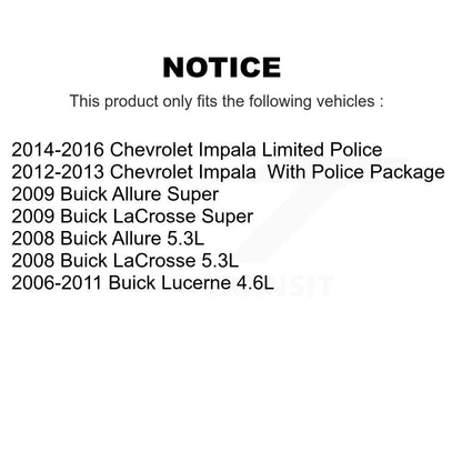 [Avant] Kit d'ensemble roulement de roue et moyeu pour Chevrolet Buick Lucerne Impala Limited LaCrosse Allure KBB-105529