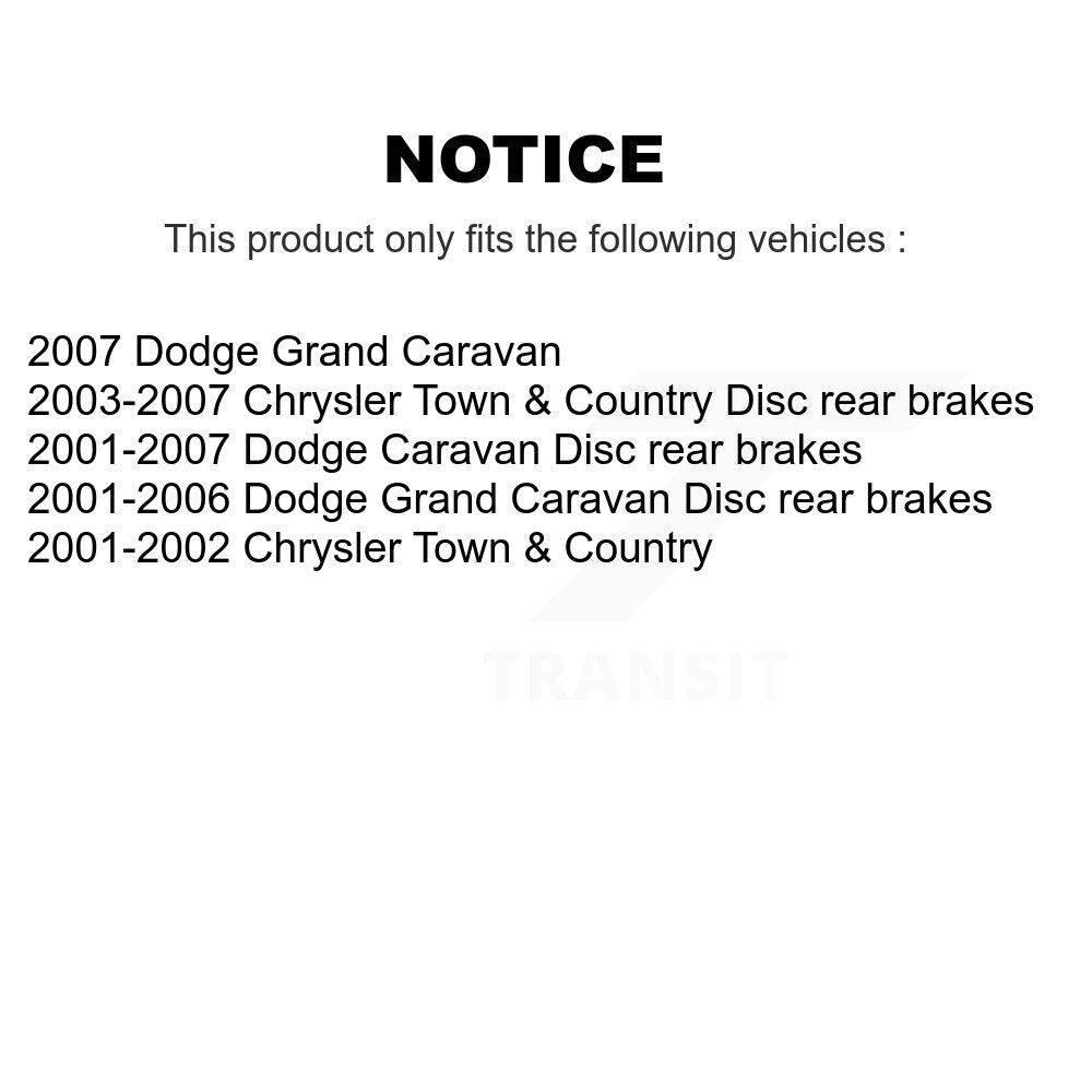 [Avant] Kit d'ensemble roulement de roue et moyeu pour Dodge Grand Caravan Chrysler Town & Country KBB-105539