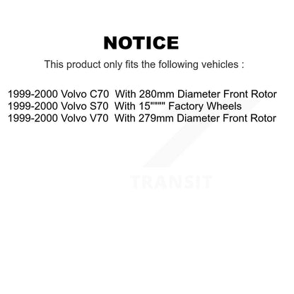 [Avant] Kit d'ensemble roulement de roue et moyeu pour 1999-2000 Volvo S70 V70 C70 KBB-105569