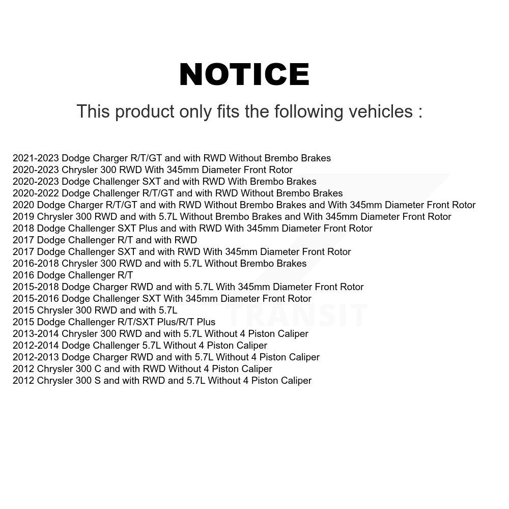 [Avant] Kit d'ensemble roulement de roue et moyeu pour Dodge Charger Challenger Chrysler 300 KBB-105790