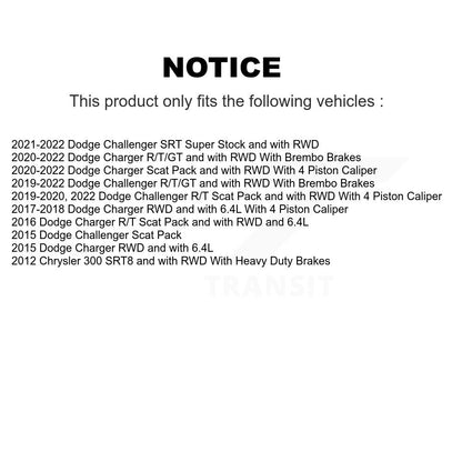 [Avant] Kit d'ensemble roulement de roue et moyeu pour Dodge Charger Challenger Chrysler 300 KBB-105791