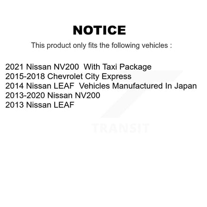 [Avant] Kit d'ensemble roulement de roue et moyeu pour Nissan NV200 LEAF Chevrolet City Express KBB-105839