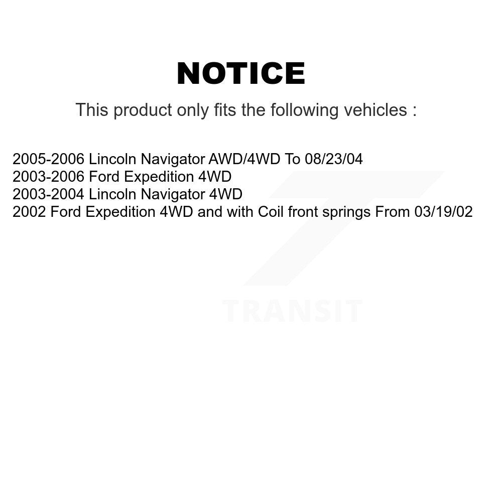[Avant] Kit d'ensemble roulement de roue et moyeu pour Ford Expedition Lincoln Navigator KBB-105906