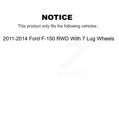 [Avant] Kit d'ensemble roulement de roue et moyeu pour 2011-2014 Ford F-150 RWD 7 Lug Wheels KBB-106013