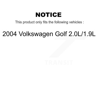 [Avant + Arrière] Kit de Roulement de roue pour 2004 Volkswagen Golf 2.0L 1.9L KBB-106443