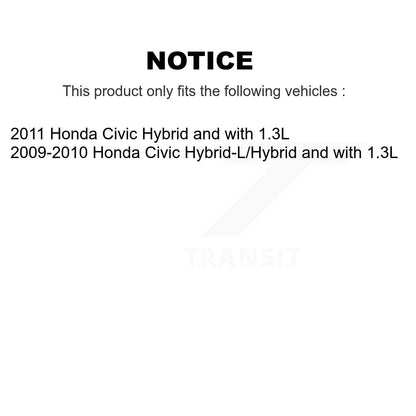 [Avant + Arrière] Kit de Roulement de roue pour Honda Civic KBB-106646