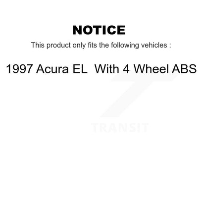 [Avant + Arrière] Kit de Roulement de roue pour 1997 Acura EL avec 4 ABS KBB-106835