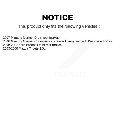 [Avant + Arrière] Kit de Roulement de roue pour Ford Escape Mazda Tribute Mercury Mariner KBB-106864
