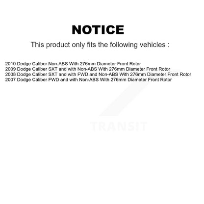 [Avant + Arrière] Kit de Roulement de roue pour Dodge Caliber KBB-107058