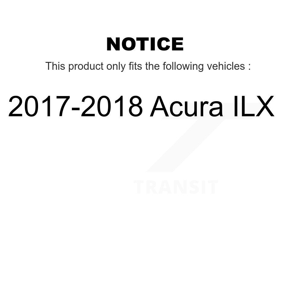 [Avant + Arrière] Kit de Roulement de roue pour 2017-2018 Acura ILX KBB-107226