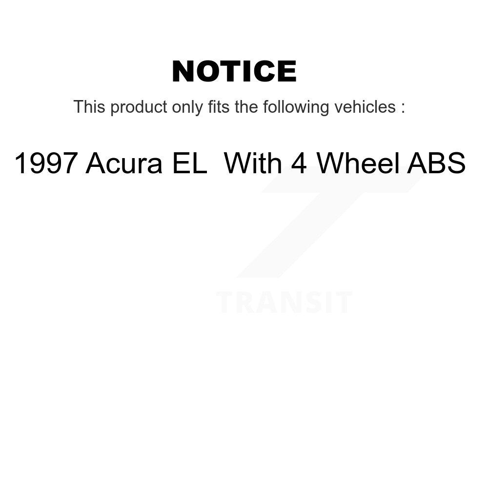 [Avant + Arrière] Kit de Roulement de roue pour 1997 Acura EL avec 4 ABS KBB-107243