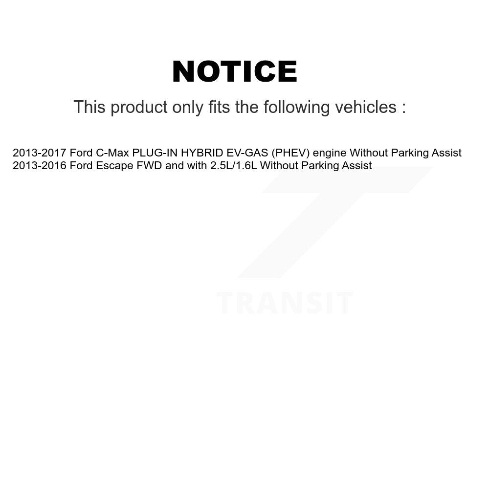[Avant + Arrière] Kit de Roulement de roue pour Ford Escape C-Max sans Parking Assist KBB-107394
