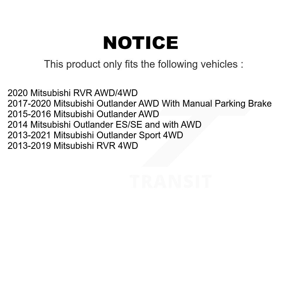 [Avant + Arrière] Kit de Roulement de roue pour Mitsubishi Outlander Sport RVR KBB-107606