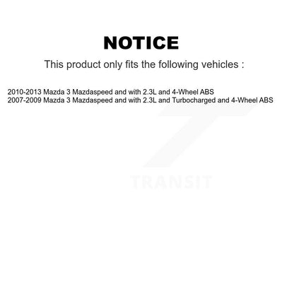 [Avant + Arrière] Kit de Roulement de roue pour Mazda 3 KBB-108441