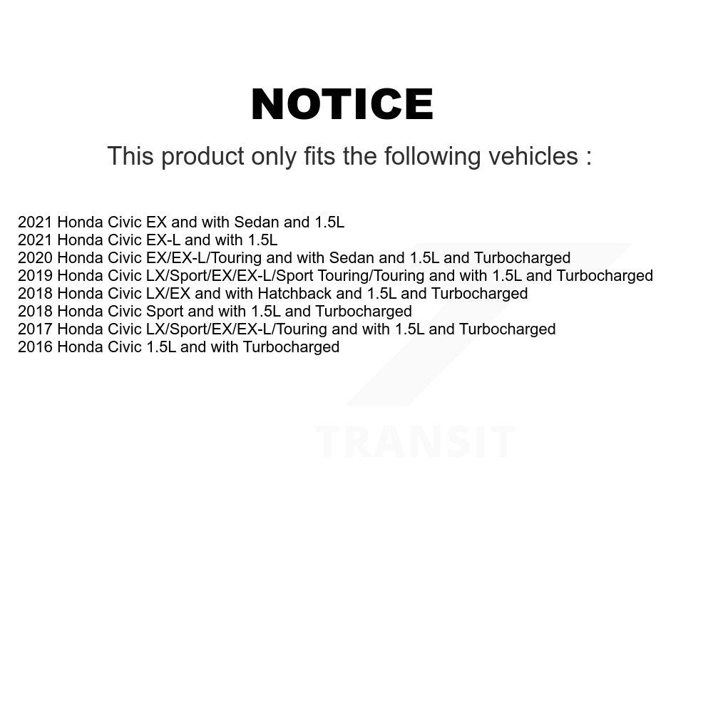 [Avant + Arrière] Kit de Roulement de roue pour Honda Civic KBB-108595