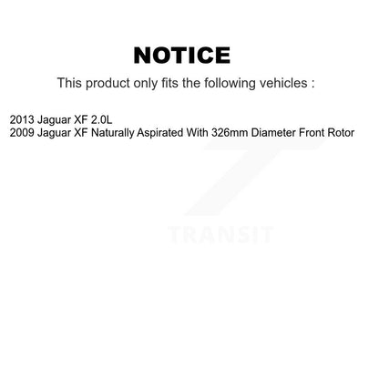 [Avant + Arrière] Kit d'ensemble roulement de roue et moyeu pour 2013 Jaguar XF 2.0L KBB-109149