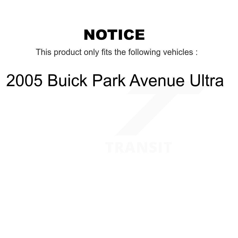[Avant + Arrière] Kit d'ensemble roulement de roue et moyeu pour 2005 Buick Park Avenue Ultra KBB-109461