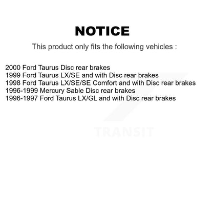 [Avant + Arrière] Kit d'ensemble roulement de roue et moyeu pour Ford Taurus Mercury Sable KBB-109469