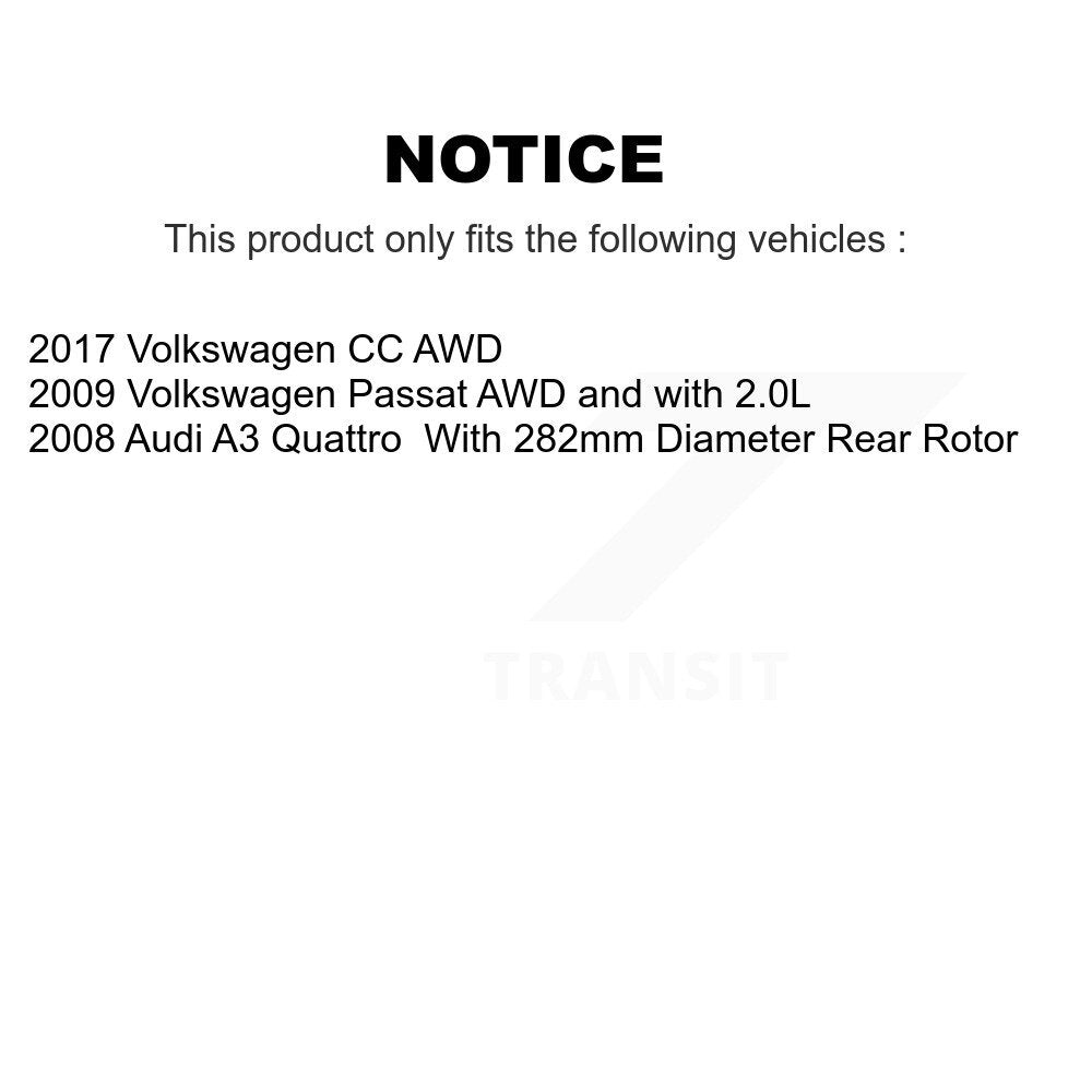 [Avant + Arrière] Kit d'ensemble roulement de roue et moyeu pour Volkswagen Passat Audi A3 Quattro KBB-109797