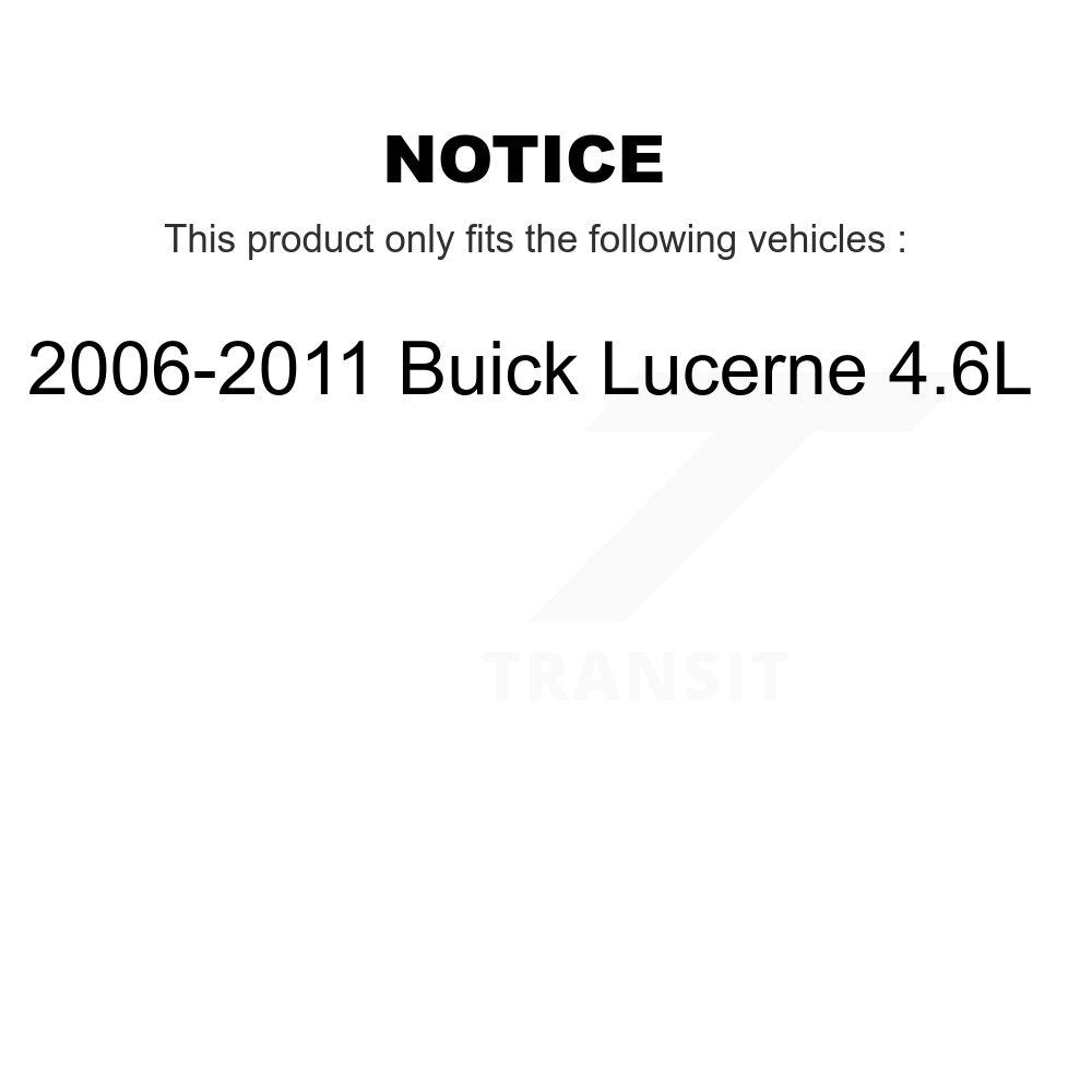 [Avant + Arrière] Kit d'ensemble roulement de roue et moyeu pour 2006-2011 Buick Lucerne 4.6L KBB-110165
