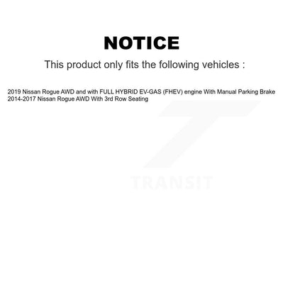 [Avant + Arrière] Kit d'ensemble roulement de roue et moyeu pour Nissan Rogue KBB-111093