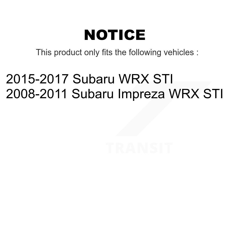[Avant + Arrière] Kit d'ensemble roulement de roue et moyeu pour Subaru Impreza WRX STI KBB-111276