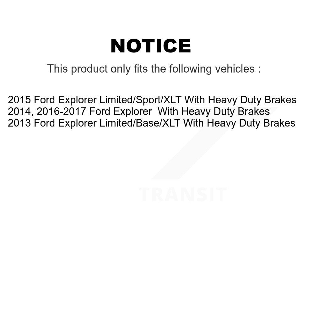 [Avant + Arrière] Kit d'ensemble roulement de roue et moyeu pour Ford Explorer KBB-111291
