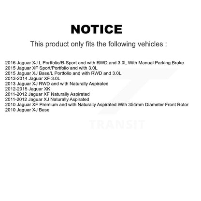 [Avant + Arrière] Kit d'ensemble roulement de roue et moyeu pour Jaguar XF XJ XK KBB-111764