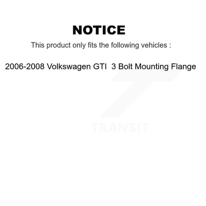 [Avant + Arrière] Kit d'ensemble roulement de roue et moyeu pour Volkswagen GTI Audi A3 KBB-112094