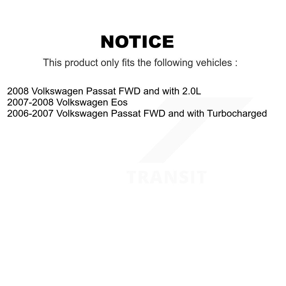[Avant + Arrière] Kit d'ensemble roulement de roue et moyeu pour Volkswagen Passat Eos KBB-112621