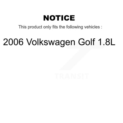 [Avant + Arrière] Kit d'ensemble roulement de roue et moyeu pour 2006 Volkswagen Golf 1.8L KBB-112659