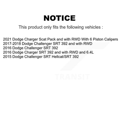 [Avant + Arrière] Kit d'ensemble roulement de roue et moyeu pour Dodge Challenger Charger KBB-112847