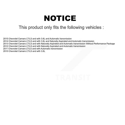[Avant + Arrière] Kit d'ensemble roulement de roue et moyeu pour Chevrolet Camaro KBB-112888