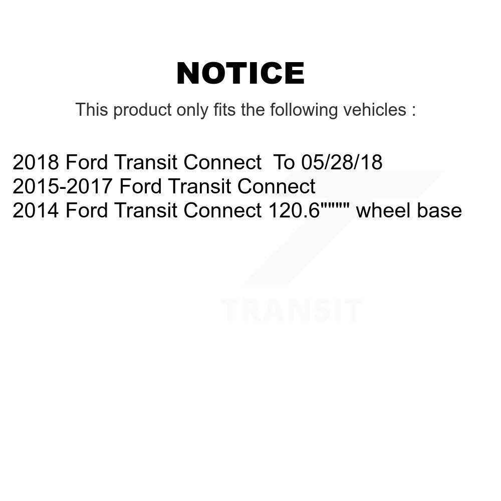 [Avant + Arrière] Kit de Roulement de roue pour Ford Connect KBB-113131
