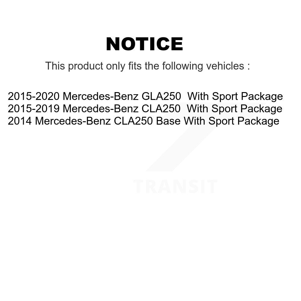 [Avant] Kit de Roulement de roue pour Mercedes-Benz CLA250 GLA250 Sport Package KBB-113227