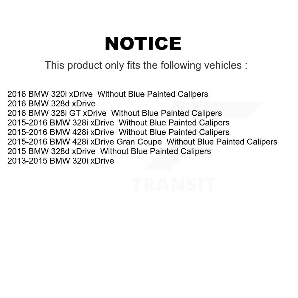 [Avant + Arrière] Kit d'ensemble roulement de roue et moyeu pour BMW 328i xDrive 320i 428i Gran Coupe 328d GT KBB-113570