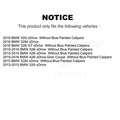 [Avant + Arrière] Kit d'ensemble roulement de roue et moyeu pour BMW 328i xDrive 320i 428i Gran Coupe 328d GT KBB-113570